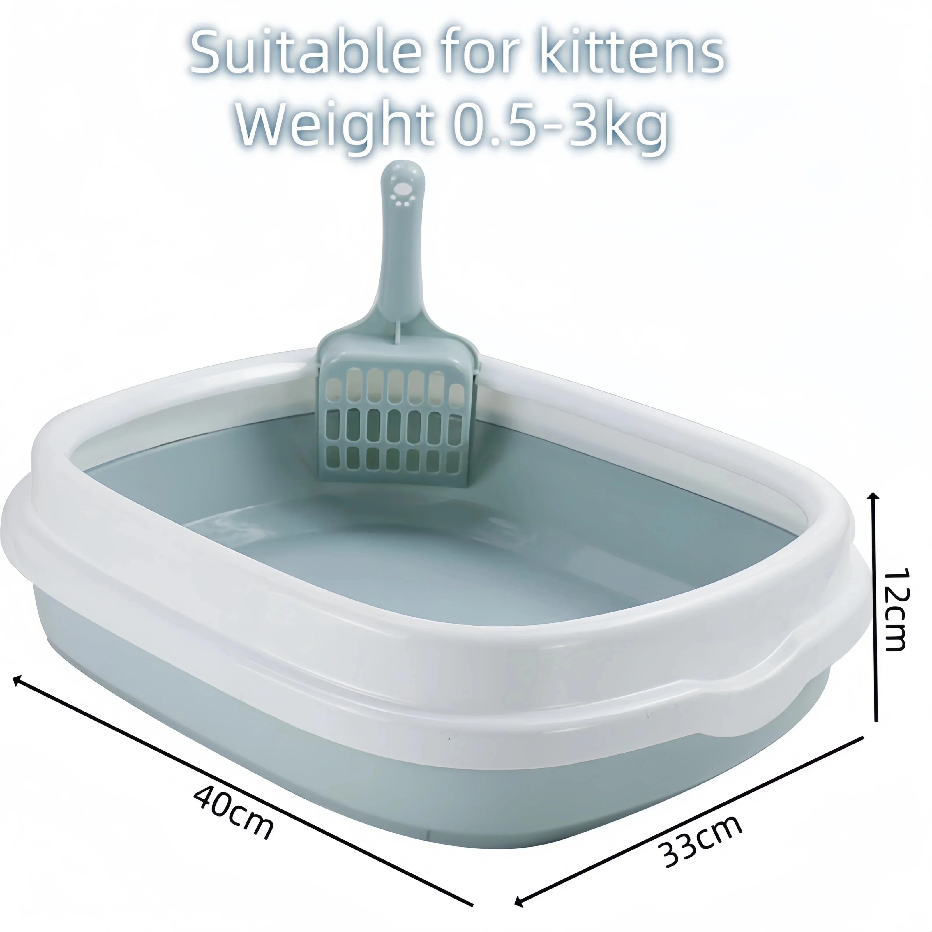 MiniOval™ – Litière Ovale pour Chatons & Petits Chats