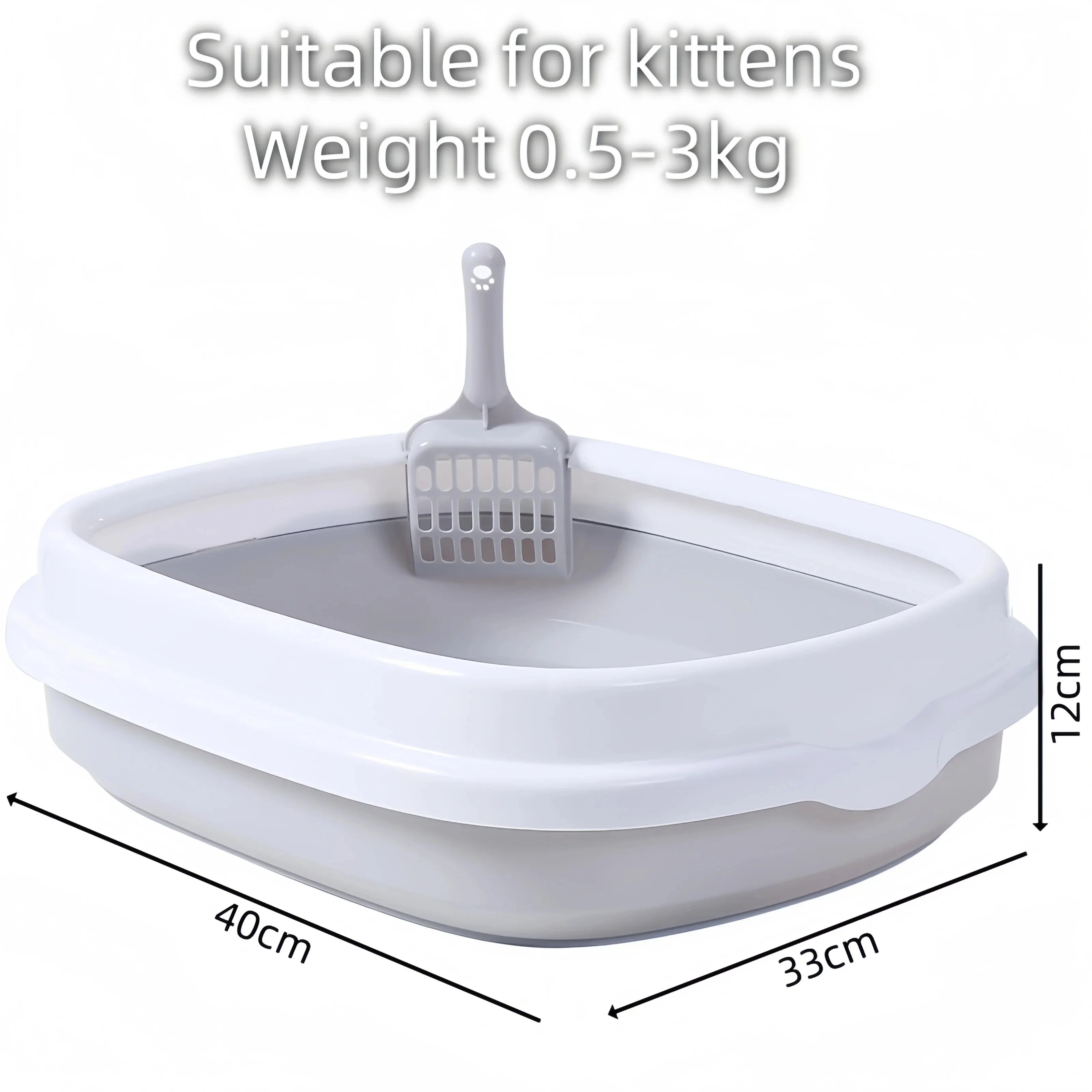 MiniOval™ – Litière Ovale pour Chatons & Petits Chats