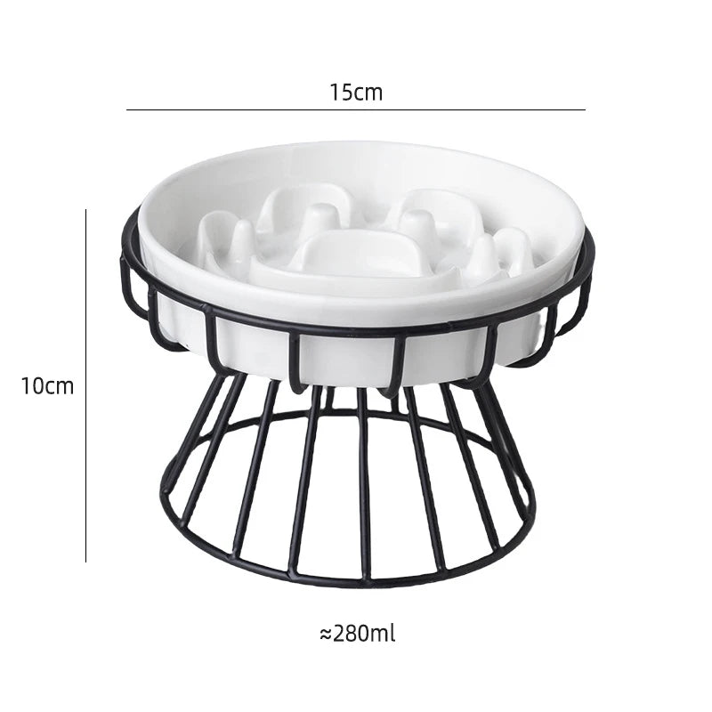 ÉlévaCéram™ – Gamelle Surélevée Anti-Glouton
