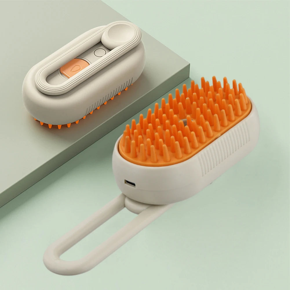 SteamBrush™ – Brosse pour Chat Vapeur 3-en-1 Rechargeable